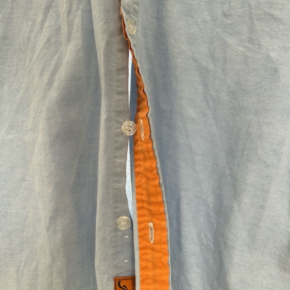 Animal Light Blue Button-Up Shirt SZ MEDIUM NWOT - Picture 4 of 7